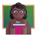 Woman Teacher 3d Medium Dark icon