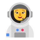 Woman Astronaut Flat Default icon